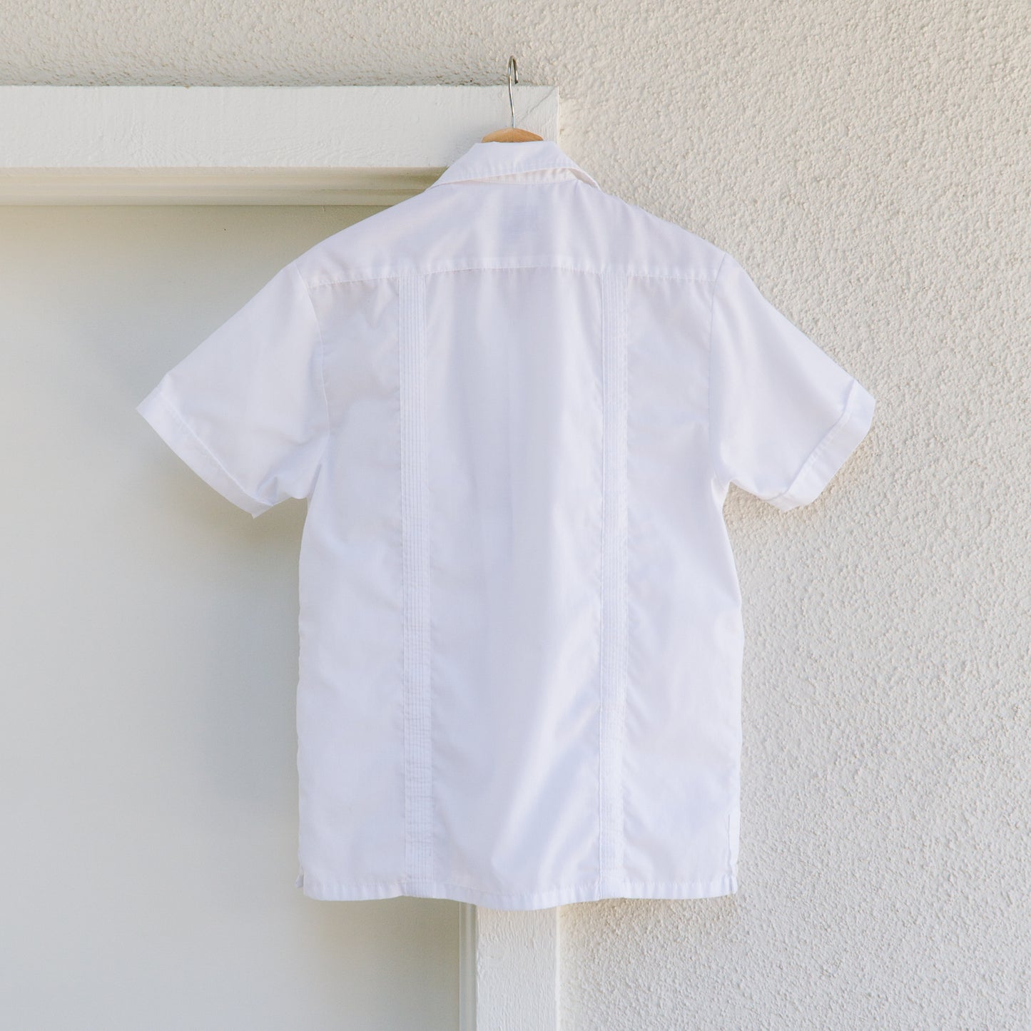 Men's White Embroidered 4 Pocket Shirt | XS