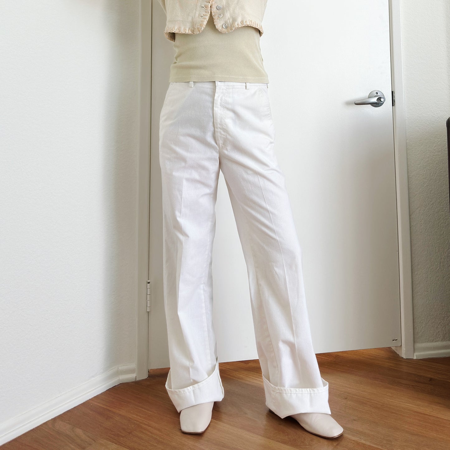 Men's 80's White Linen Levi's Trousers | M