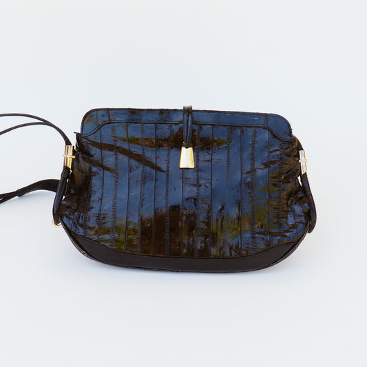 Patent Leather Crossbody Clutch Bag