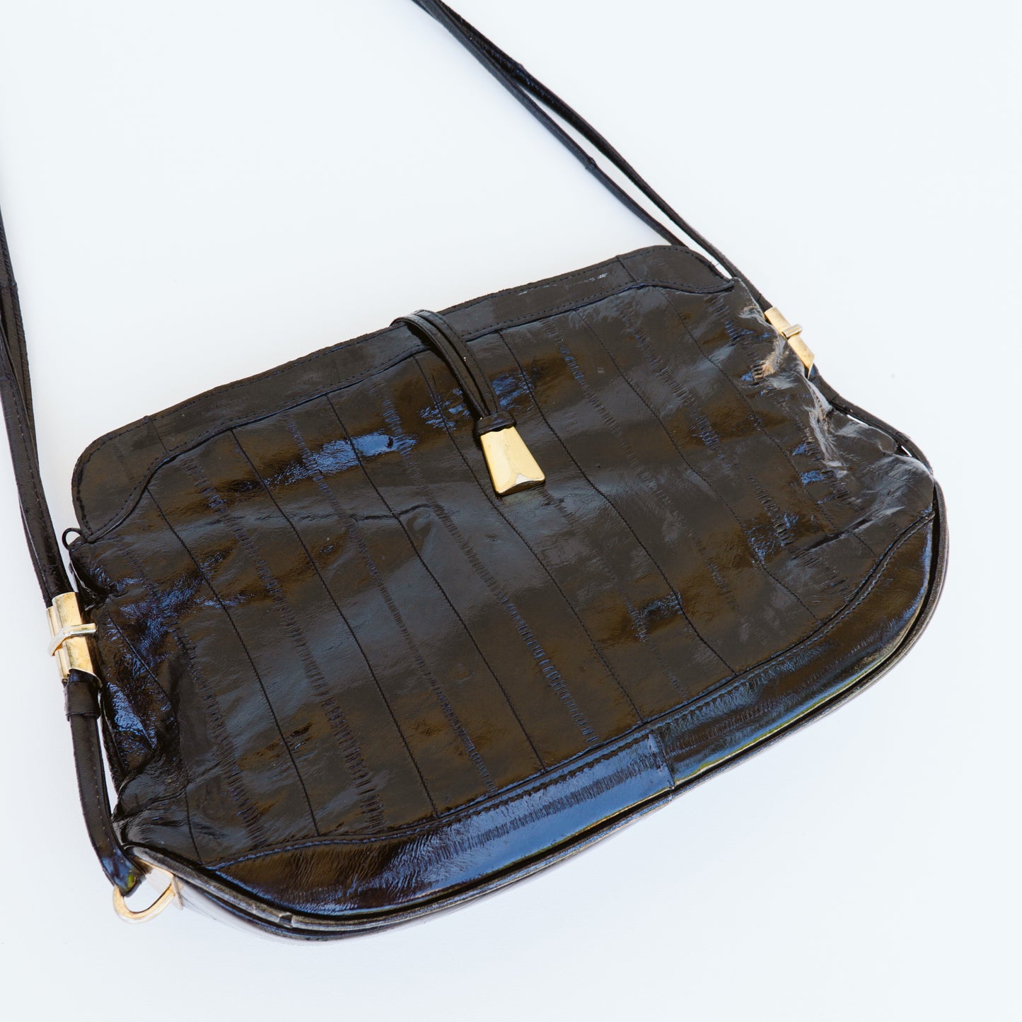 Patent Leather Crossbody Clutch Bag