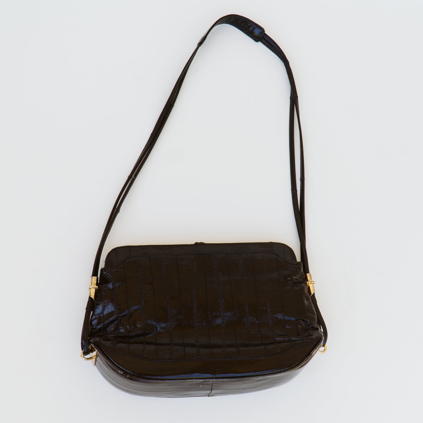 Patent Leather Crossbody Clutch Bag