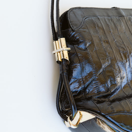 Patent Leather Crossbody Clutch Bag