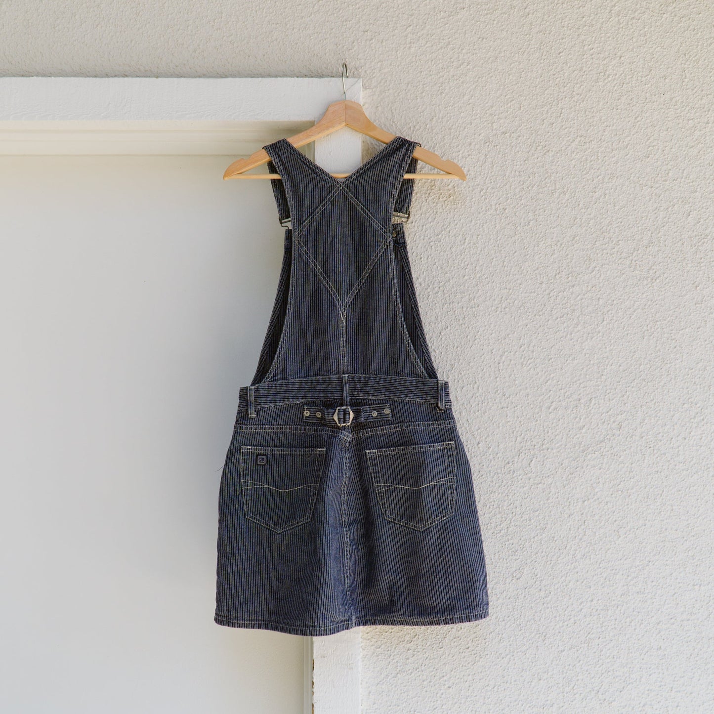 Pepe Jeans Striped Overall Dress | S