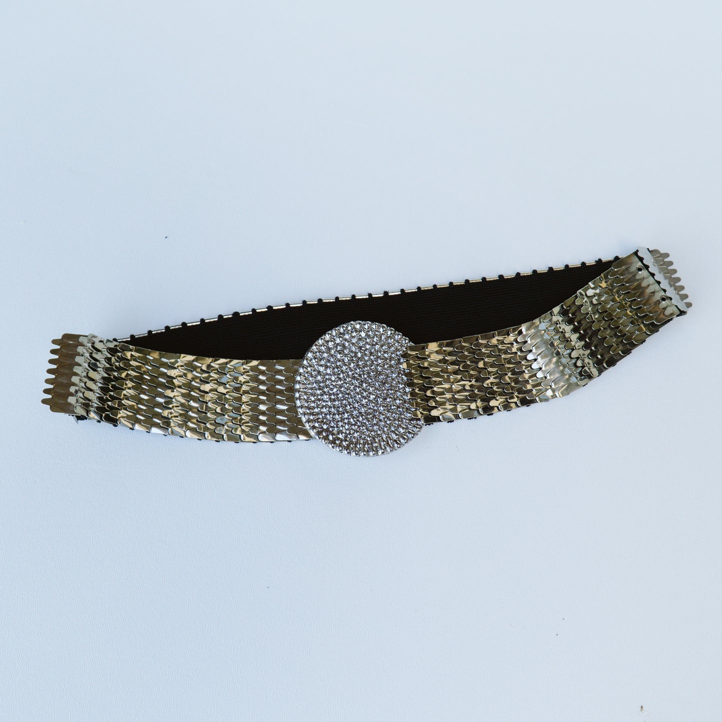 Silver Tone Medallion Chain Belt | M/L