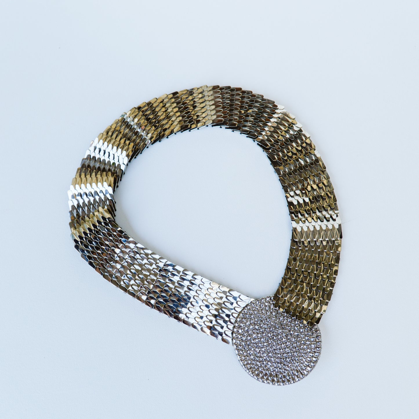 Silver Tone Medallion Chain Belt | M/L