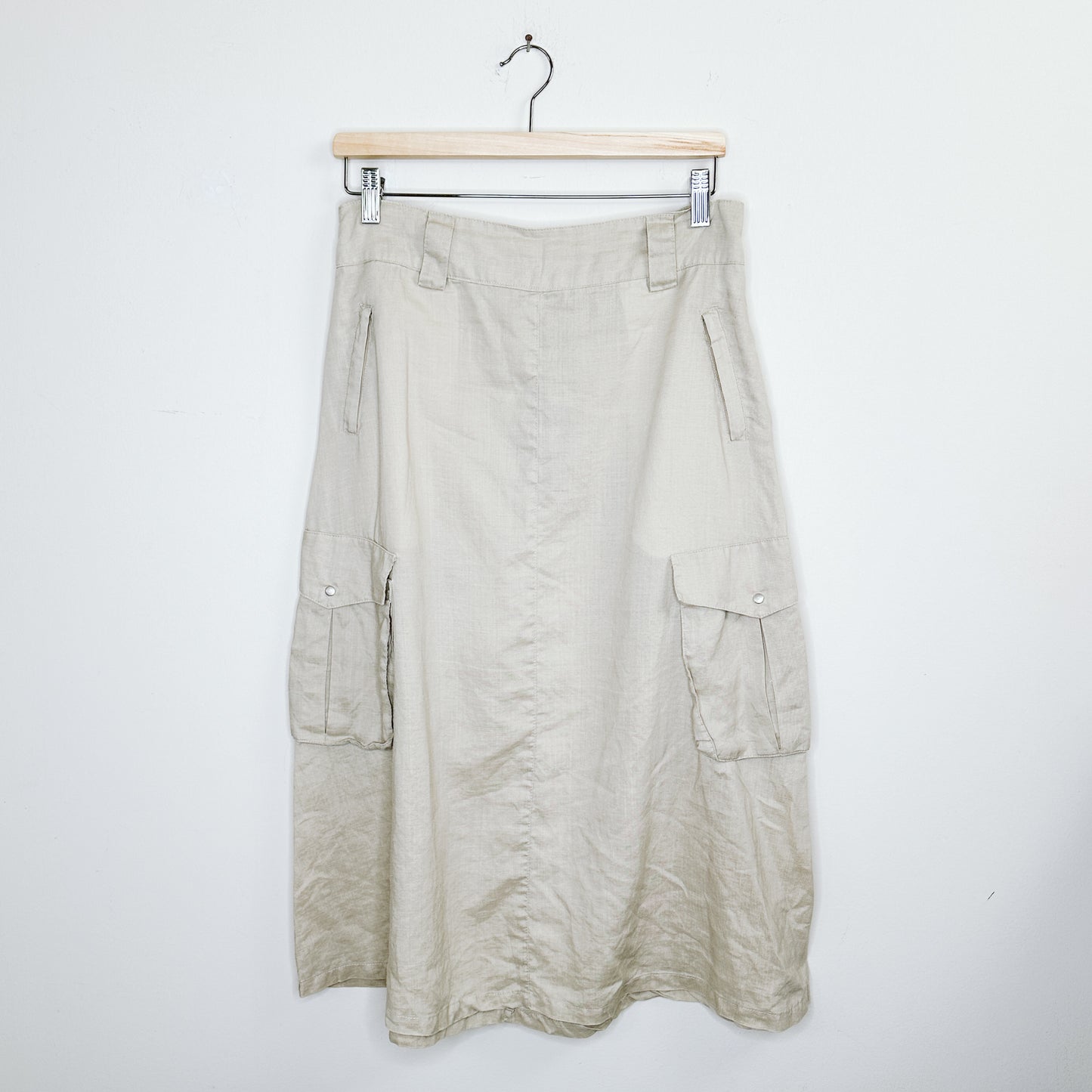 Tan Midi Cargo Skirt | M/L