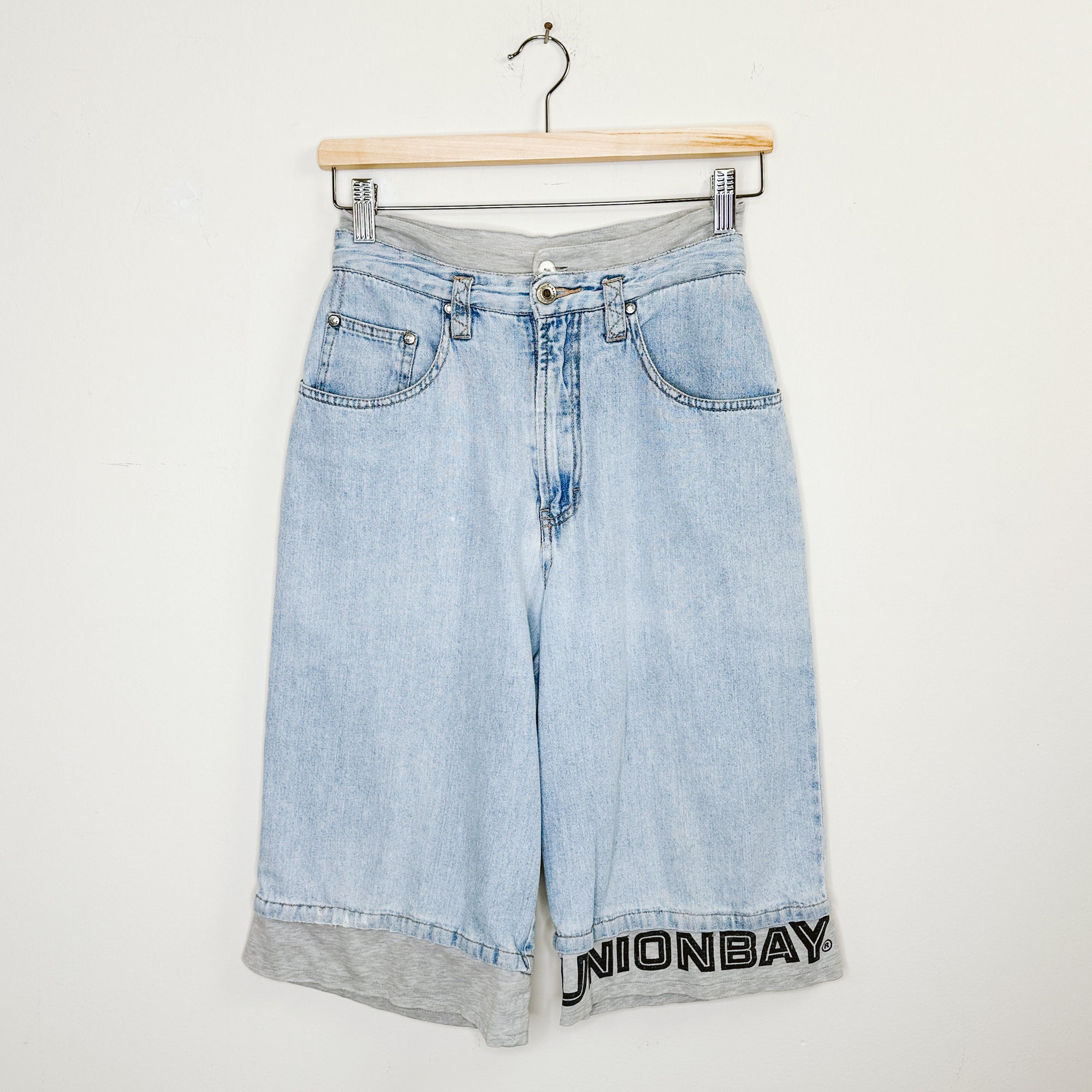 【SUNDAYOFFCLUB】 Layered Waist Denim Short Jinyuxuan Women's Layered Denim Shorts Summer High Waisted