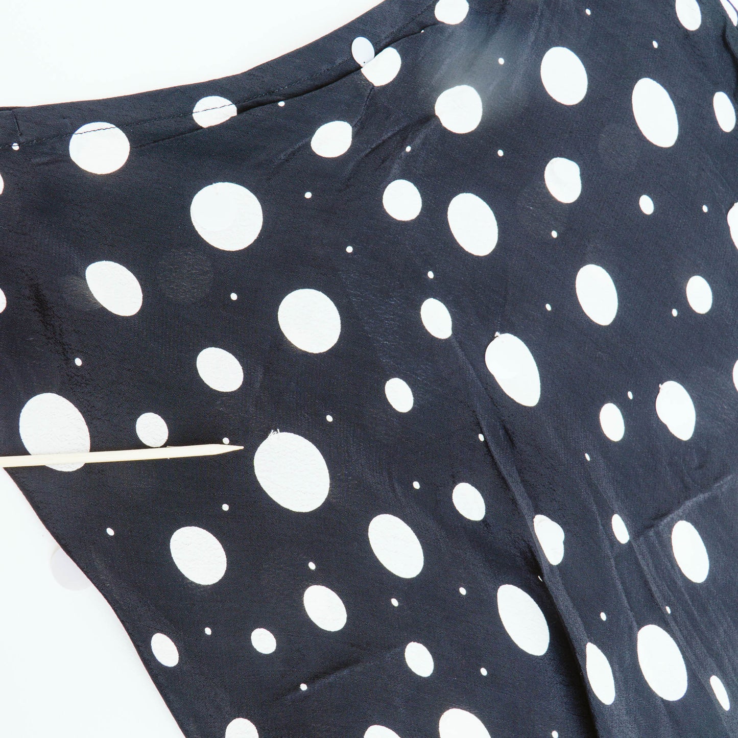 Y2K Black Polka Dot Sequin Skirt | L