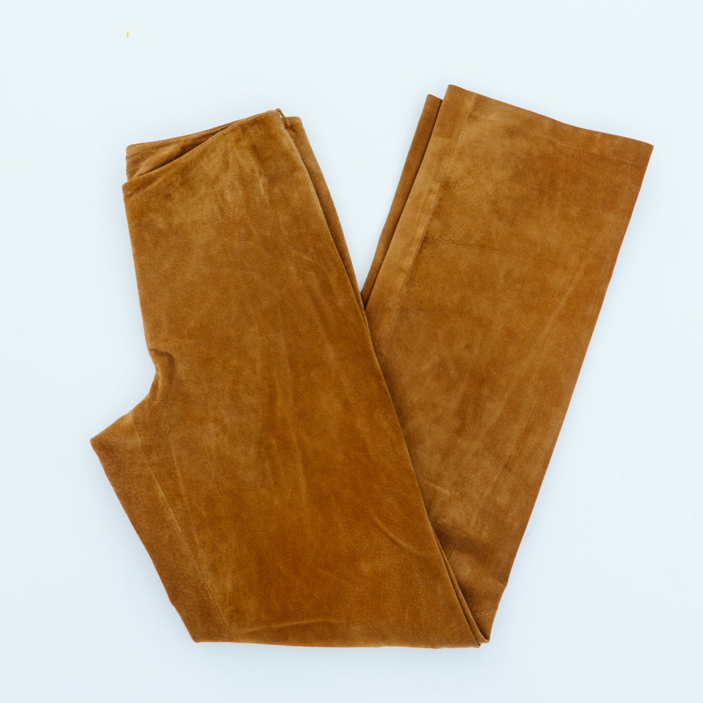 Y2K Caramel Lace Up Suede Pants | XS