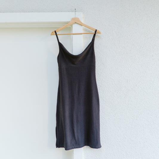 Y2K Cowl Neck Gray Dress | S-M