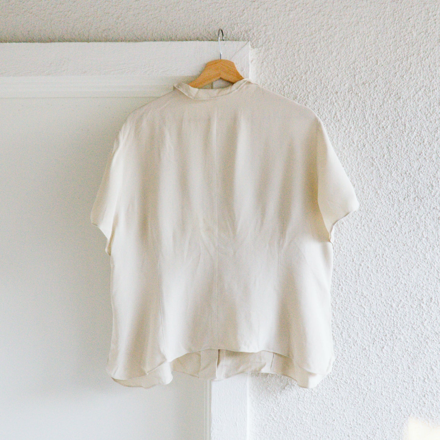 Y2K Cream Silk Blouse | 20