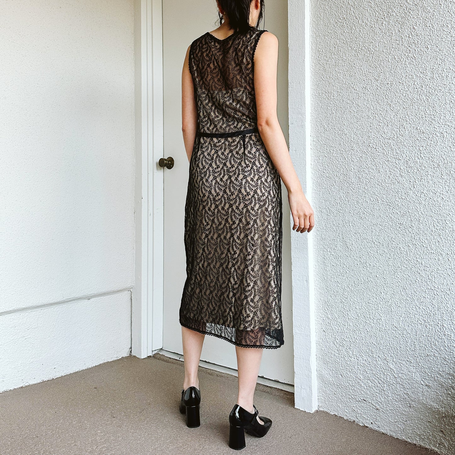 Y2K Express Lace Midi Dress M/L