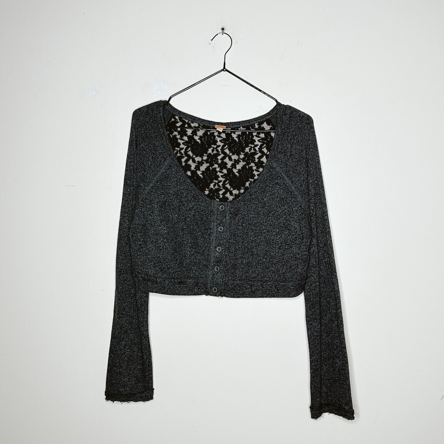 Y2K Free People Cropped Cardigan | M