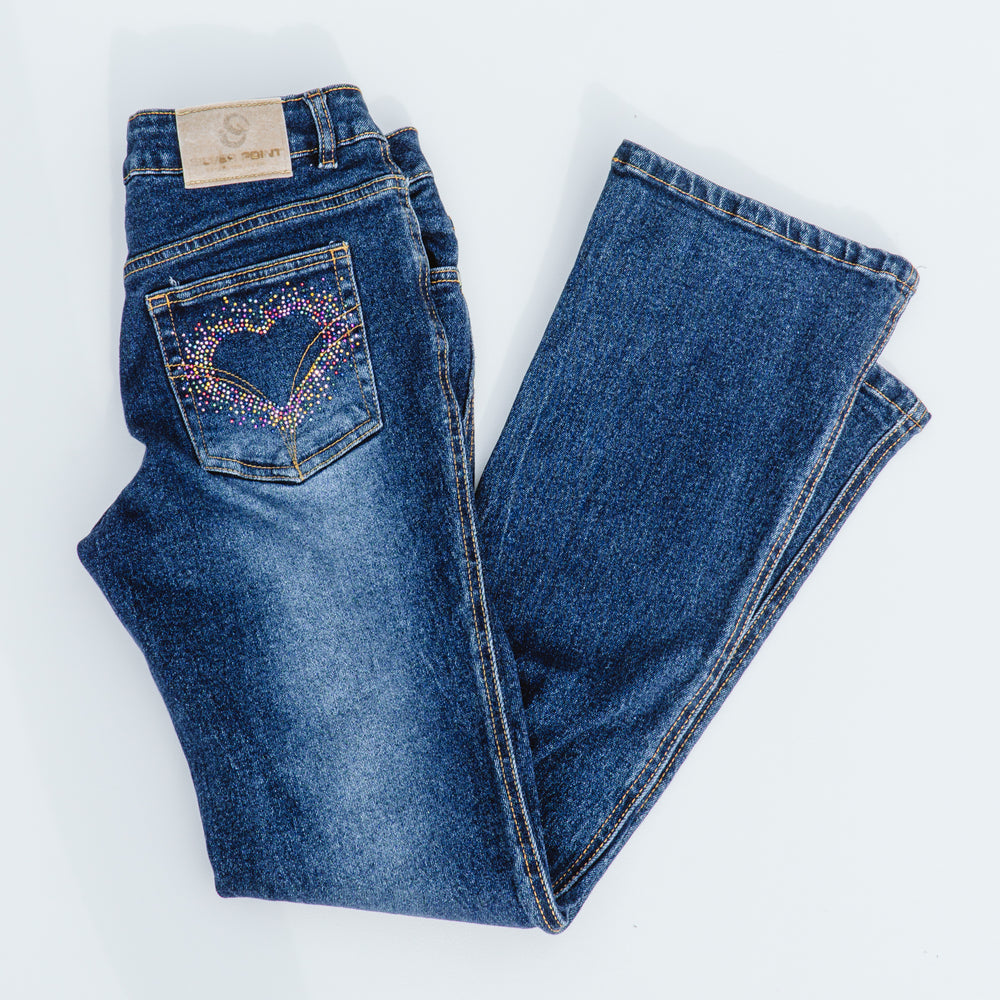 NWT Gymboree Girl's Rhinestone Pocket Flare Jeans, Full of Heart, 5, $29.75  on eBid United States