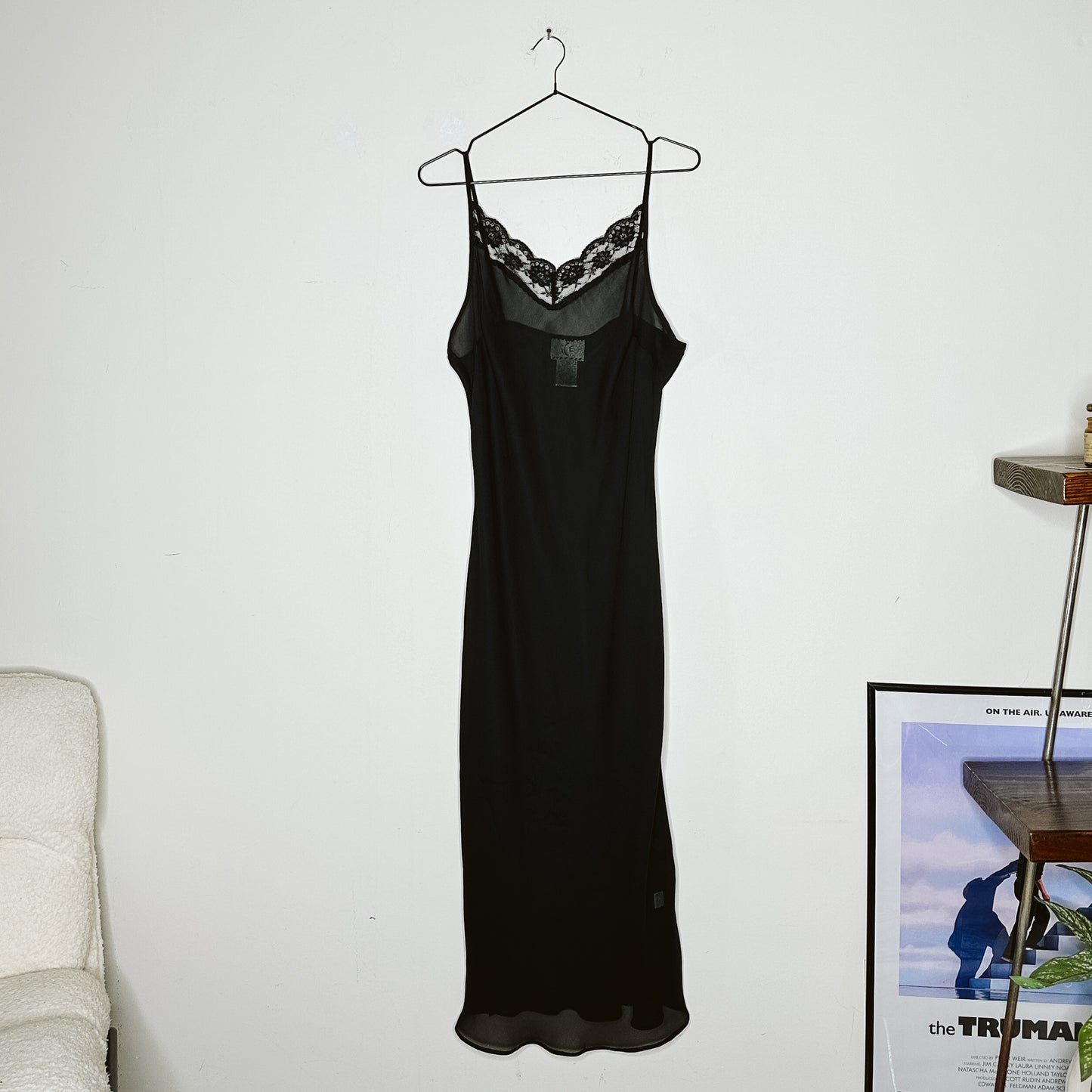 Y2K Sheer Maxi Slip Dress | L