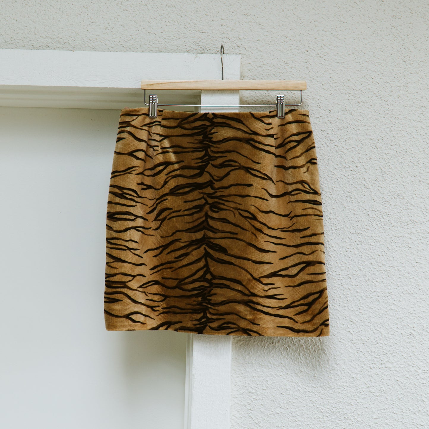 Y2K Soft Animal Print Mini Skirt | XL