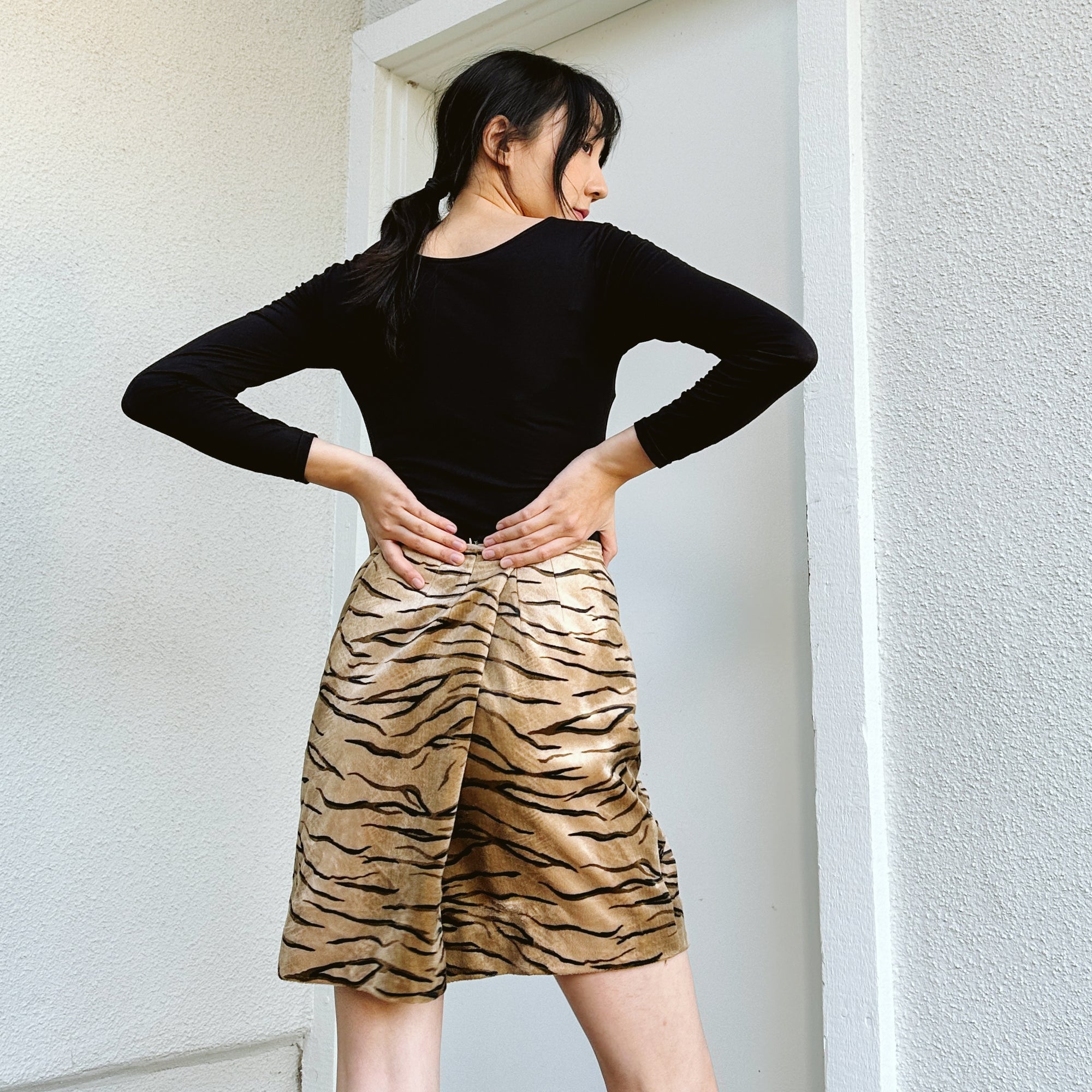 Zebra print hotsell skirt xl