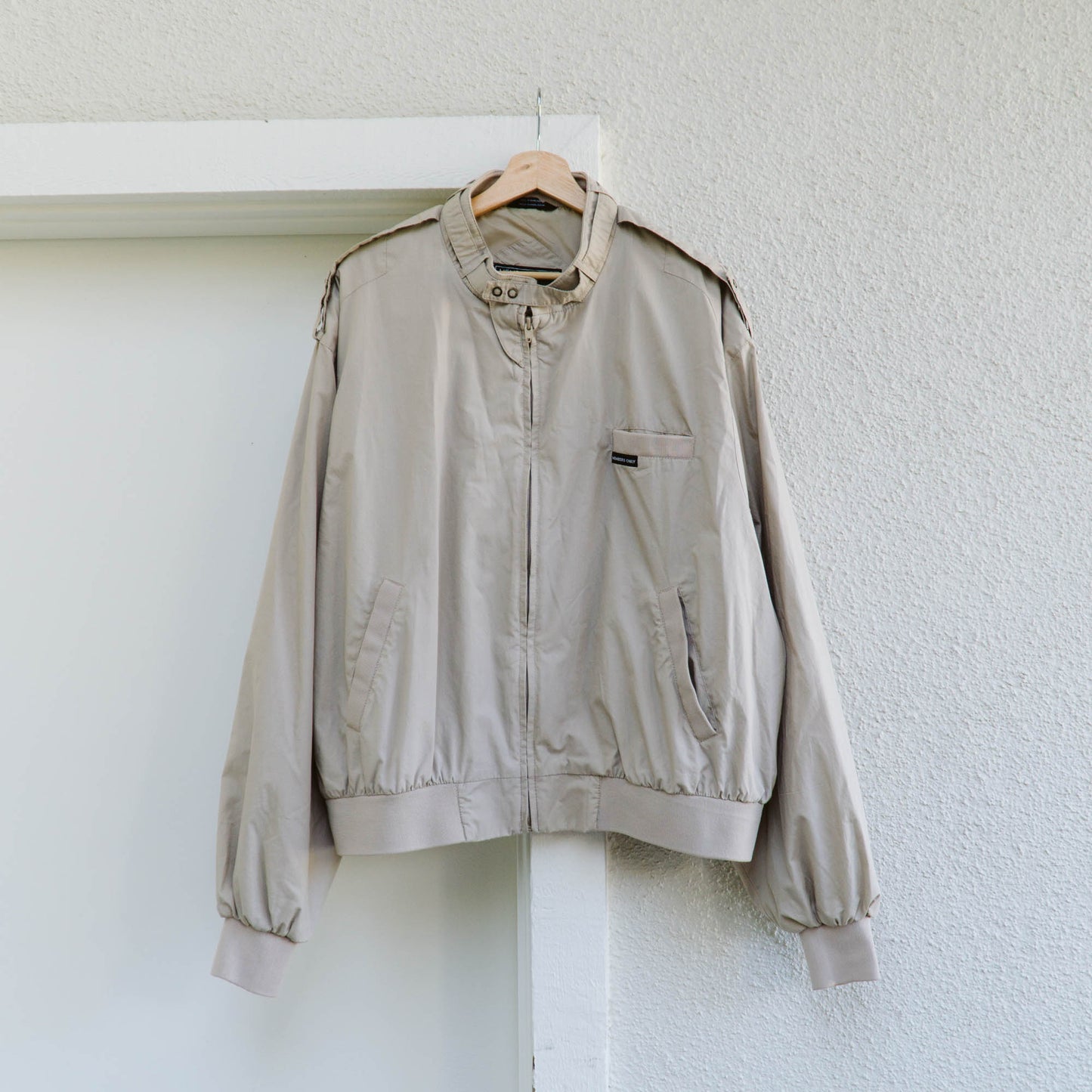 Men's 80's Members Only Tan Jacket | XXL