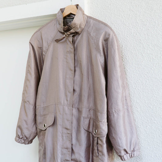 Men's 80's Metallic Taupe Jacket | M