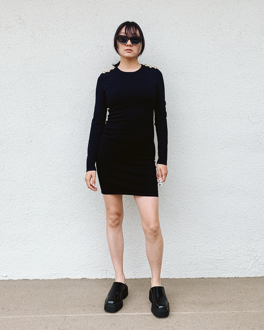 Bodycon Black Dress | S